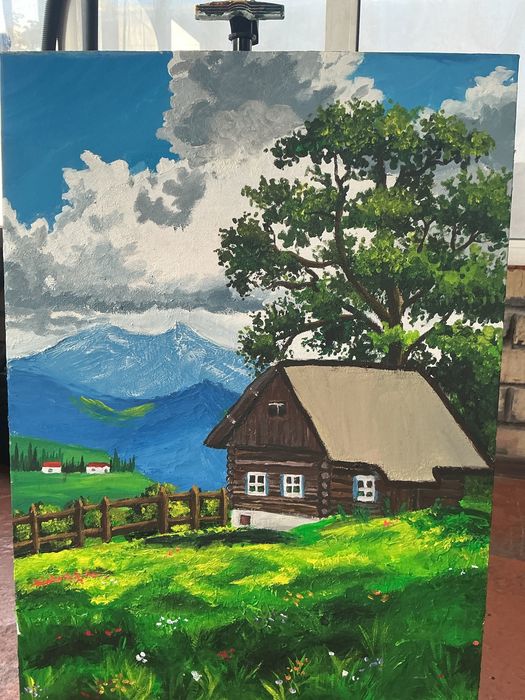 Картина на холсте ручной работы (80*60)