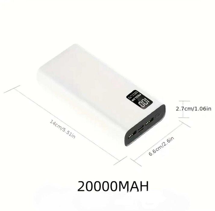 НОВ Power Bank 20000mAh 22,5W Днес 50% ОТСТЪПКА! БЕЗПЛАТНА ДОСТАВКА!