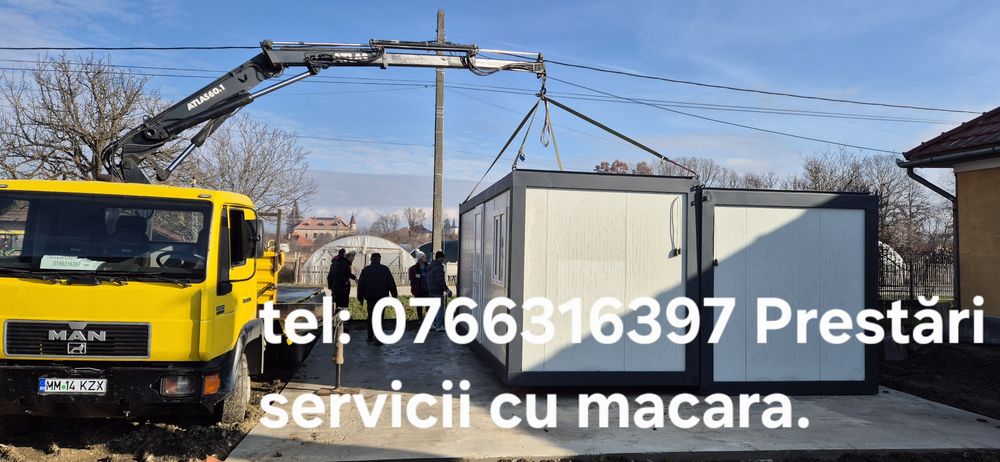 Închiriez Camion basculabil cu Macara.