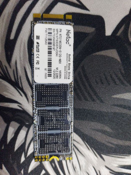 Продам SSD M.2 SATA 512GB Netac N535N