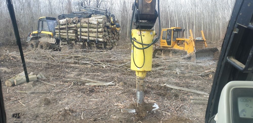 Унищужител-раздробител на пънове много силен