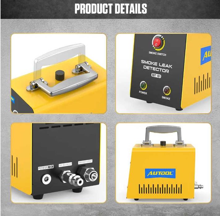 Устройство за пушек/дим за проверка на турбопътища