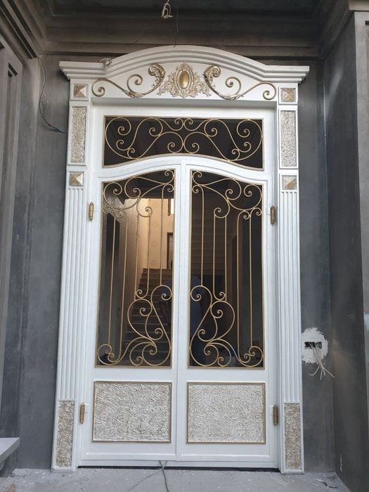 Темир эшик дарвоза панжаралар ва акфа ойна эшиклар ясаймиз