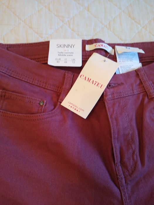 Pantalon nou dama casual de la Camaieu Skinny, culoare plăcută