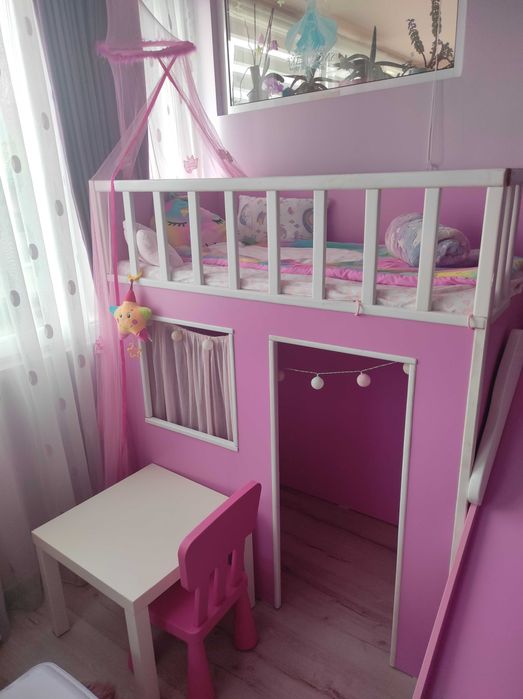 Детско легло с пързалка