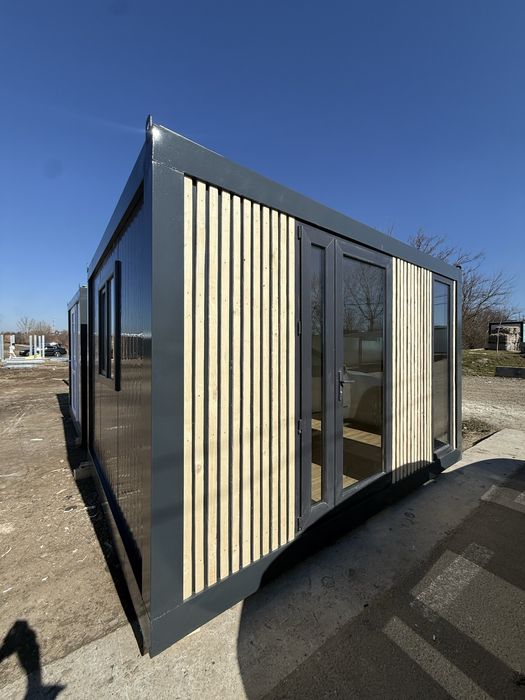 ‼️Containere modulare cu riflaj din lemn tip fast-food‼️