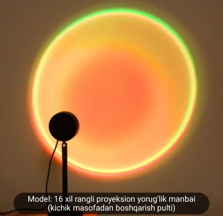 Rgb chiroq masofadan boshqariladi