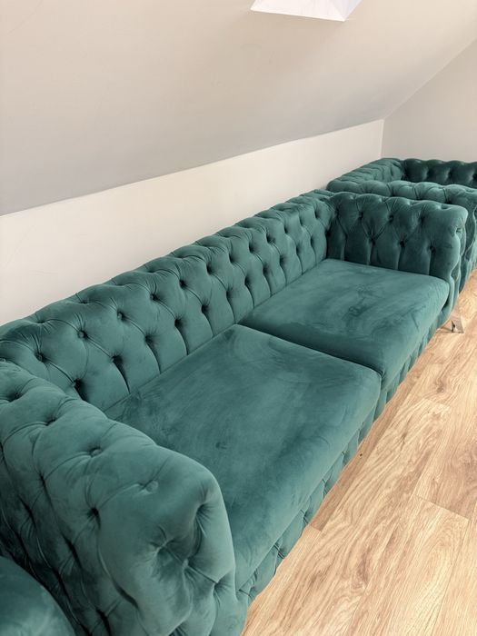 Canapea chesterfield 3 piese