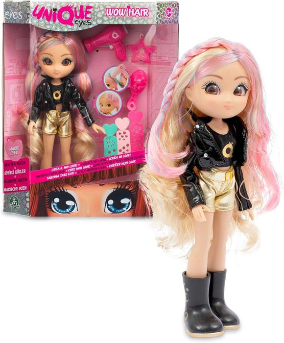 UNIQUE EYES Кукла с реалистични очи фризьорски салон  - 3 вида