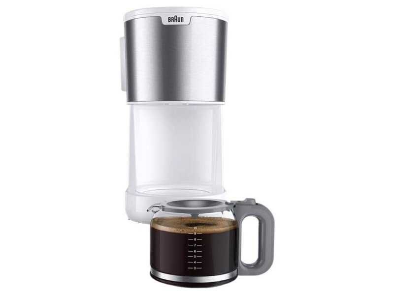 Кафемашина за Шварц Кафе Braun PurShine KF1500WH