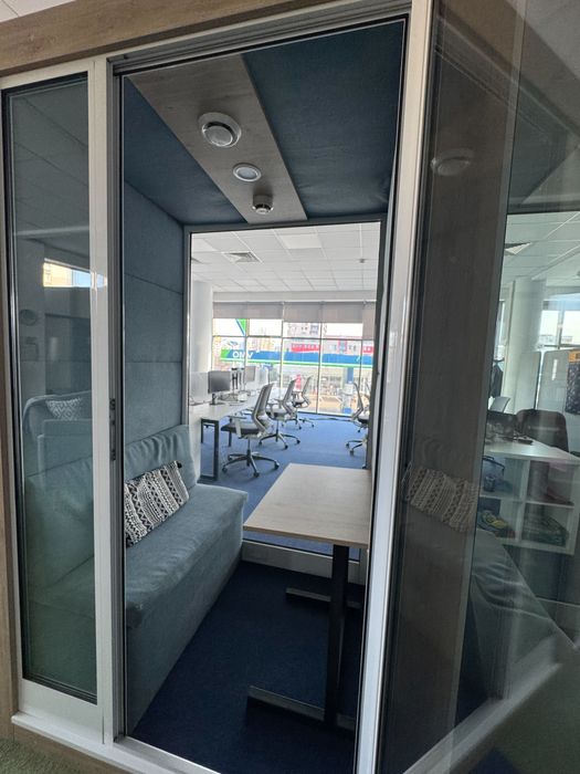 Акустични офис кабини / телефонни кабини - 6 бр. шумоизолирани