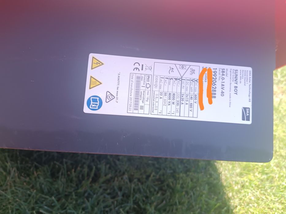 Invertoare fotovoltaice Sma sunny boy 3, 4, 6 kw