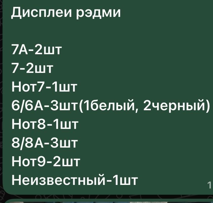 Продам дисплеи redmi и samsung