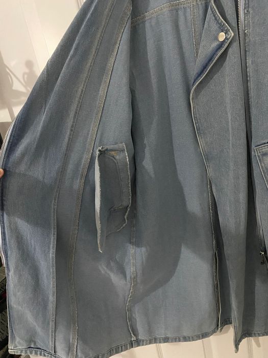 Trench din denim Italia – mărime universală, nou, fără etichetă