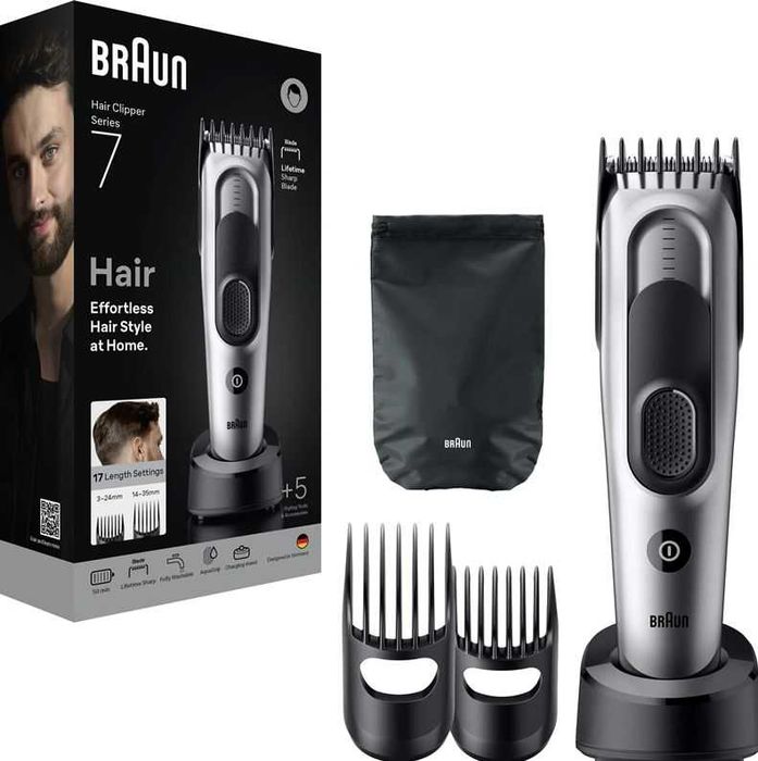 Aparat de tuns Braun Seria 7 HC7590, +5 accesorii de tuns