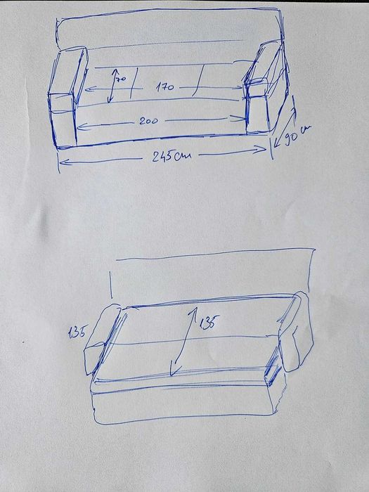 Canapea extensibila 3 locuri stofa