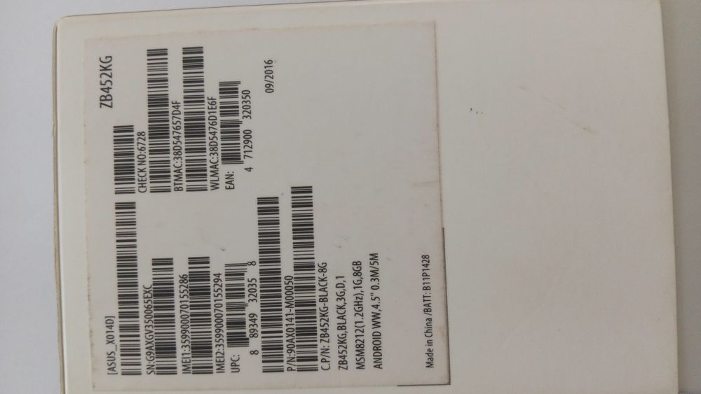 Смартфон Асус ZenFone Go