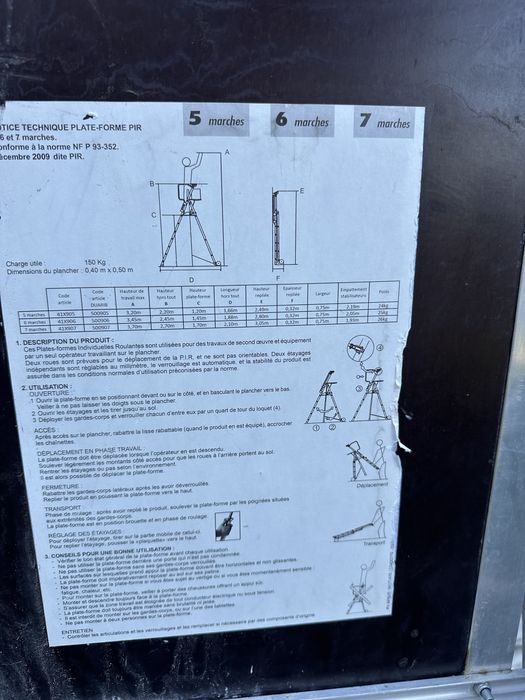 2 buc Scara cu platforma