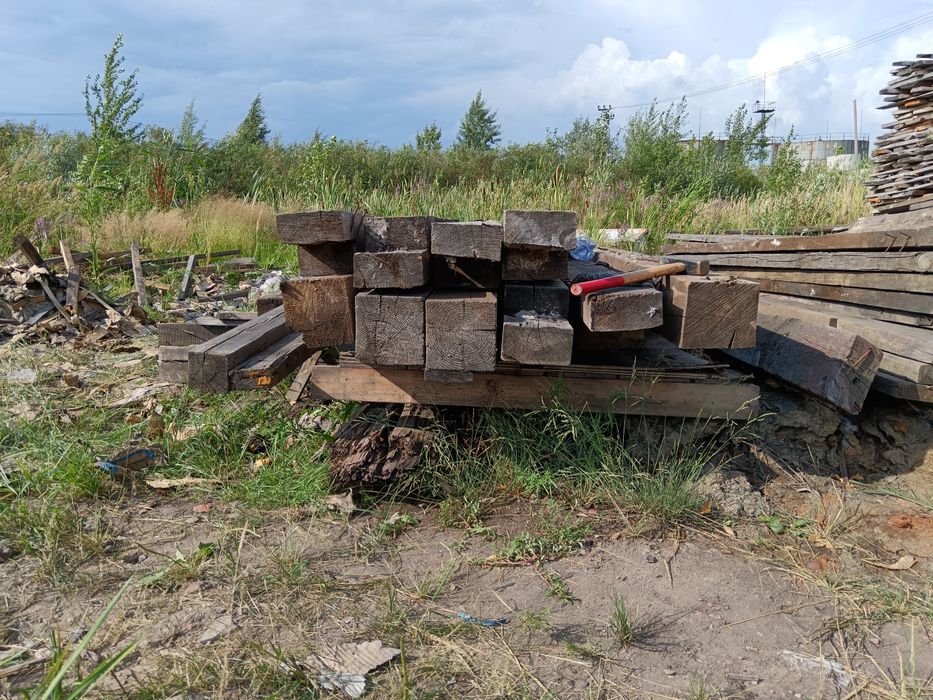 Продам б/у стропилы, брус, доски