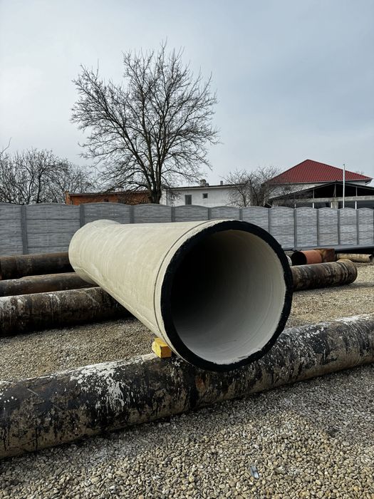 Tuburi beton armat Ø600 / Ø800 / Ø1000 – 5.20 m – Transport disponibil