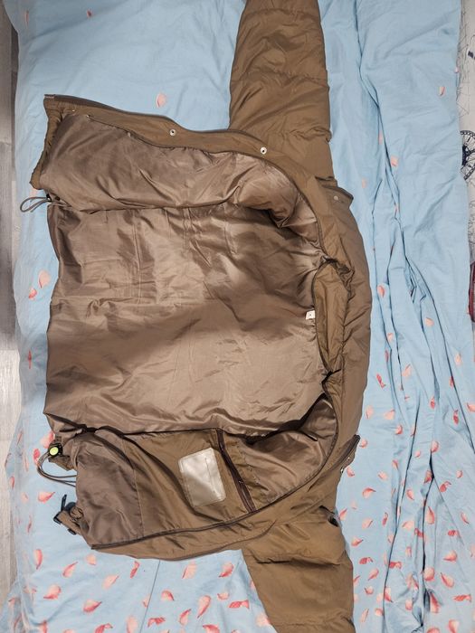 Куртка пуховик коричневый