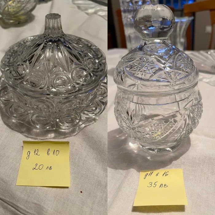 Кристал подноси купи пепелник