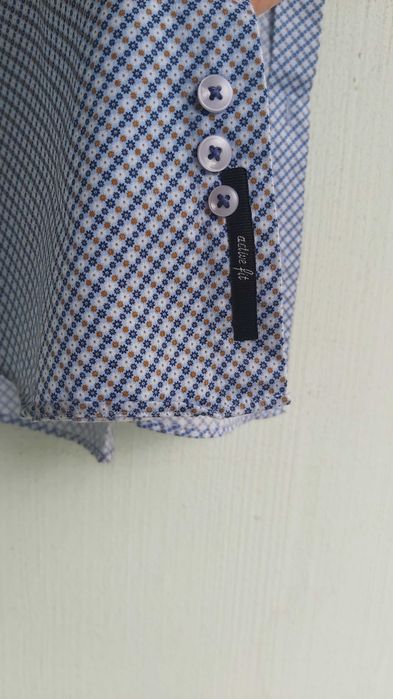 Памучна риза с къс ръкав Andrew's, S размер - като нова