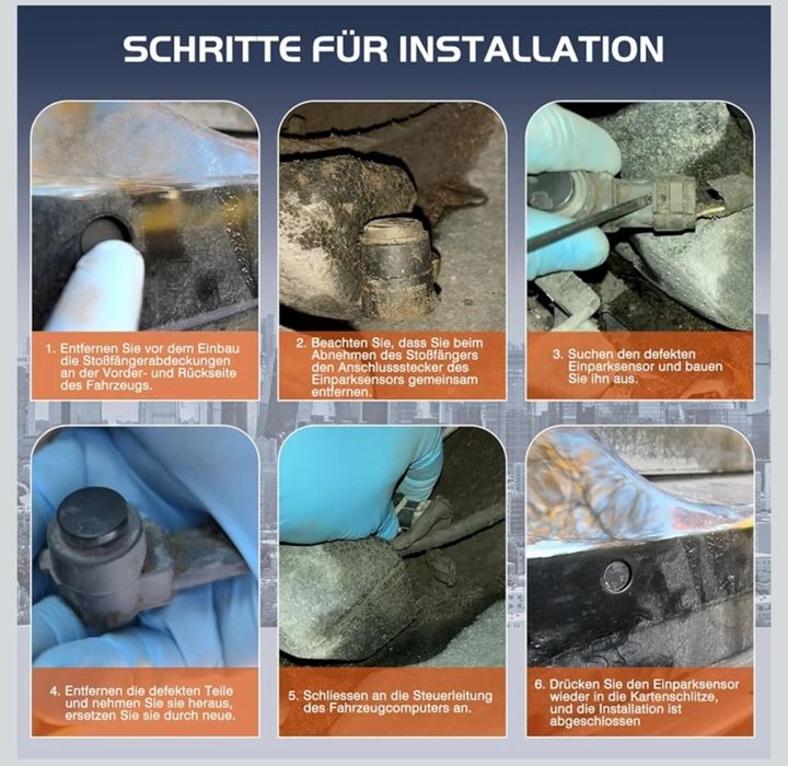 Set 4 senzori parcare Mercedes Benz