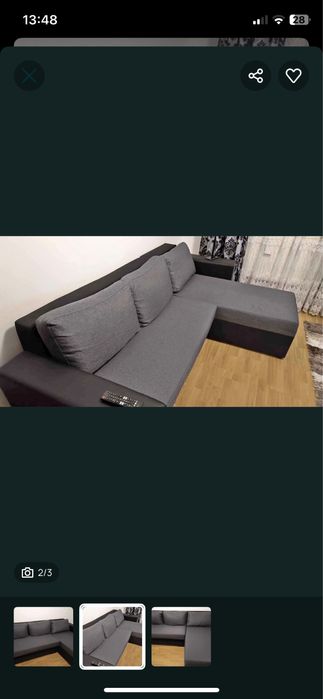 Canapea extensibila (cu lada de depozitare)