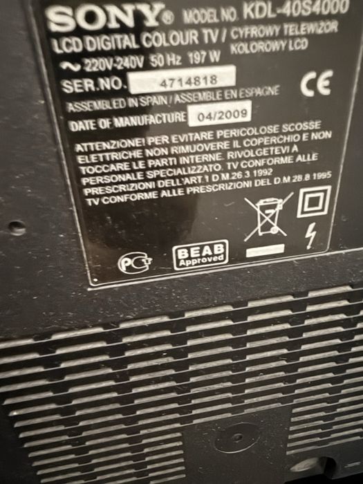 Продам телевизор Sony