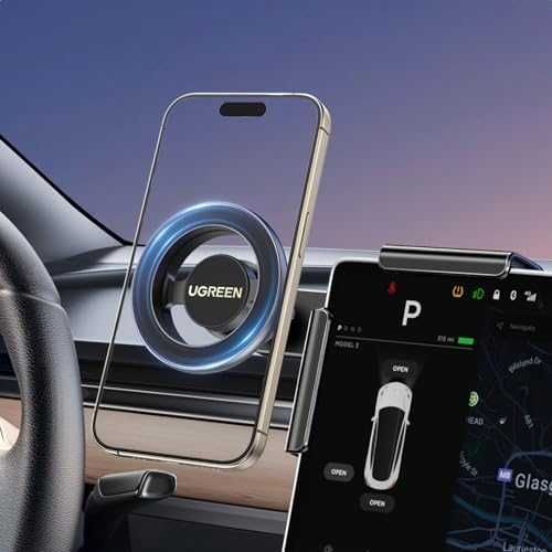 Нов MagSafe Ротационен Държач за Tesla Model 3/Y - Мощен Магнит Стойка кола UGREEN