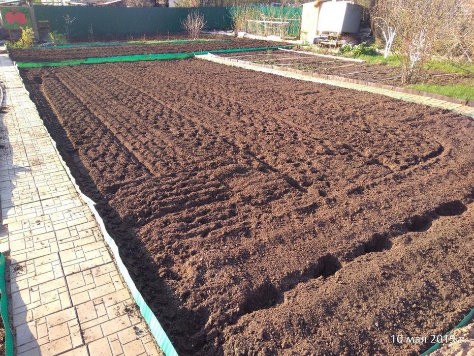 Вспашка перекопка огородов мотоблоком