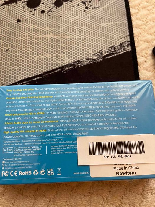 Nintendo Wii HDMI адаптер преходник / Wii2HDMI Converter – Нов