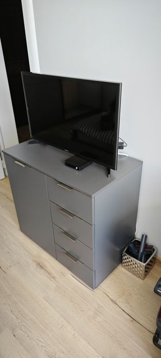 Скрин/Шкаф Сив мат