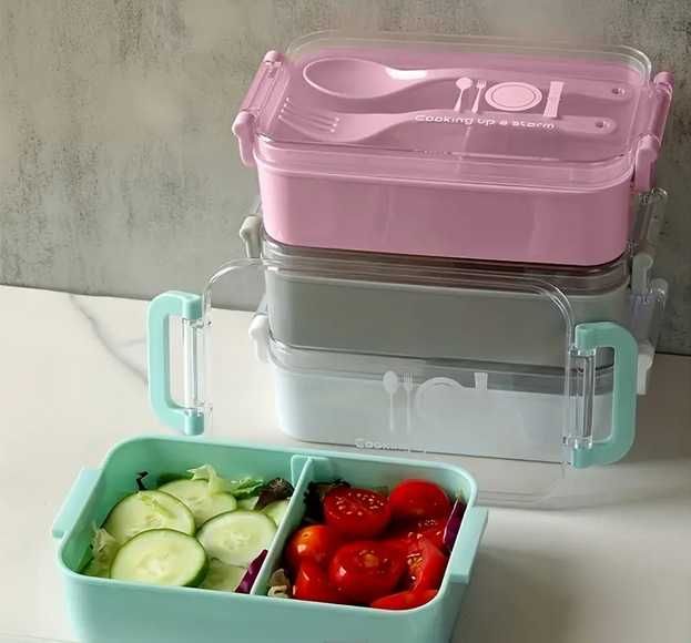 Кутия за обяд с вилица и лъжица