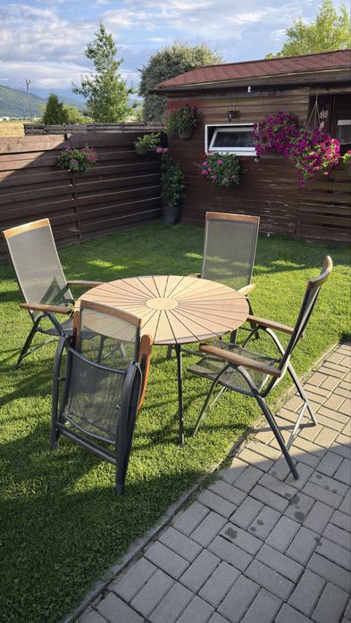 Set gradina masa si 4 scaune