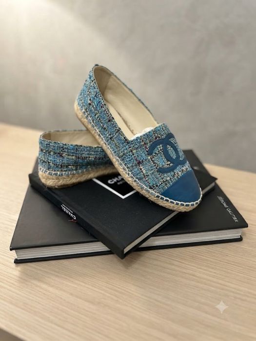 Оригинальные эспадрильи Chanel Tweed CC — Состояние идеальное