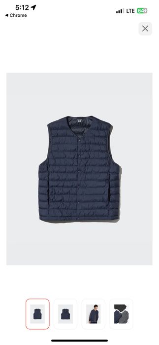 Жилетка мужская пух