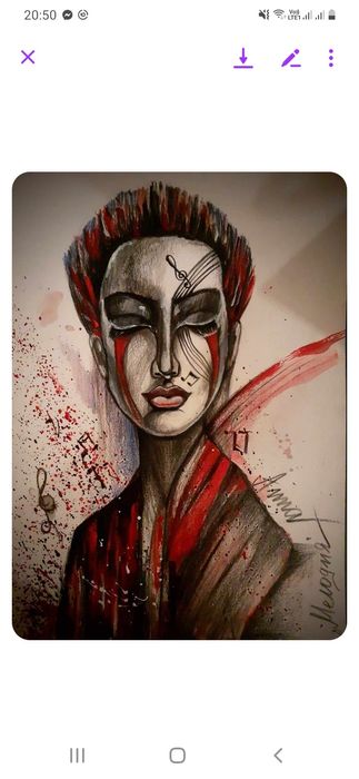 Абстрактни картини- акрил върху картон