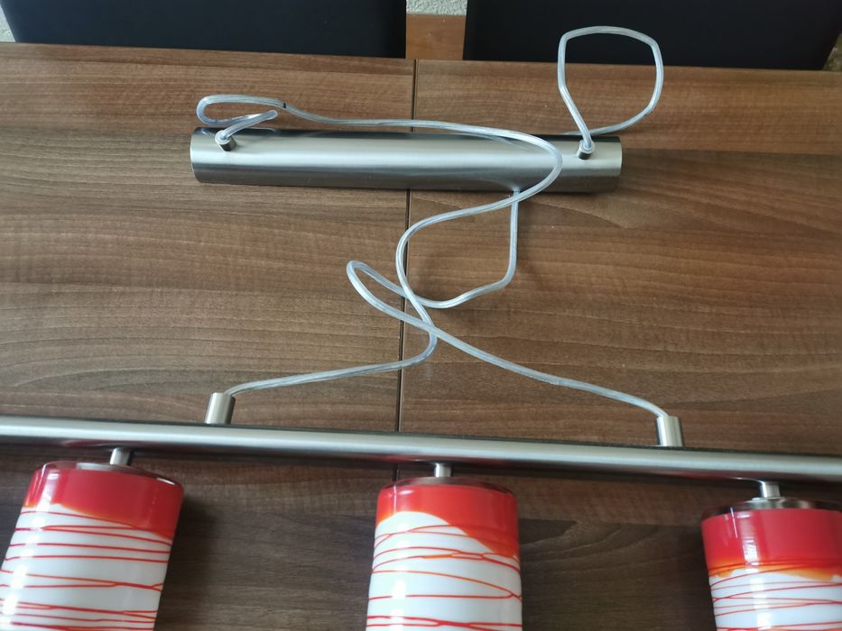 Aplica Candelabru Rosu cu Alb Nou!