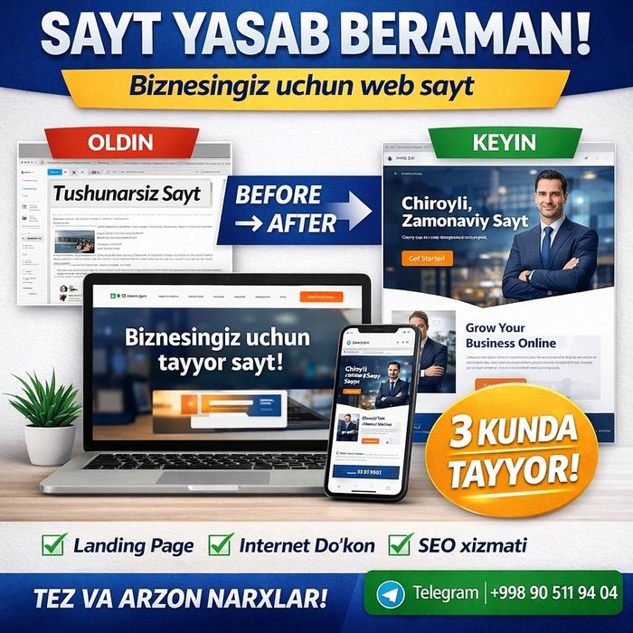 Sayt yaratib beraman