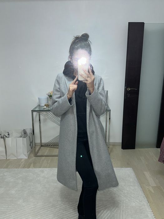 Palton Zara gri stare impecabila