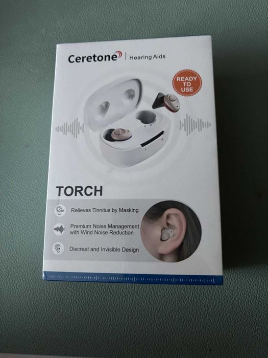 Нови дигитални Ceretone Torch слухови апарати с зарядна кутия дискретен дизайн