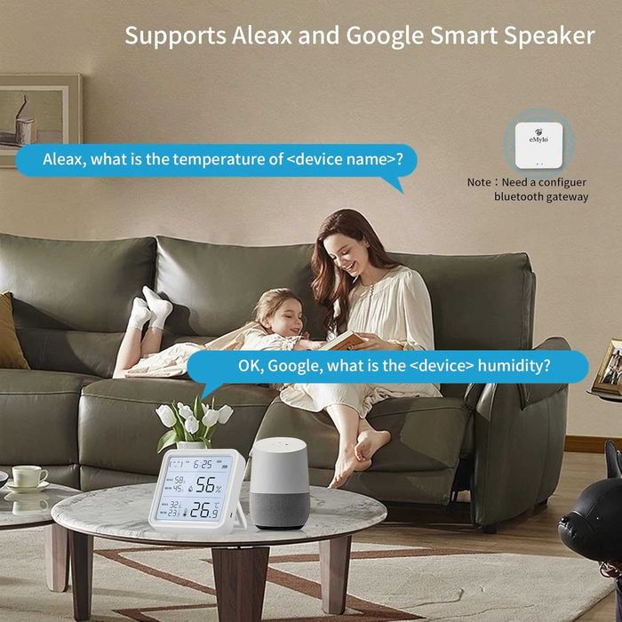 Bluetooth хигрометър, стаен термометър  oт Yasorn