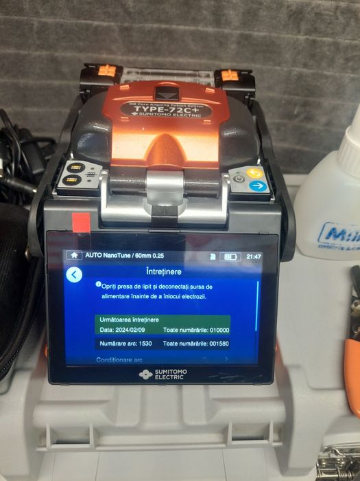 Aparat sudura fibra optica sumitomo 72c + ( Fujikura  > Fitel > Exfo )