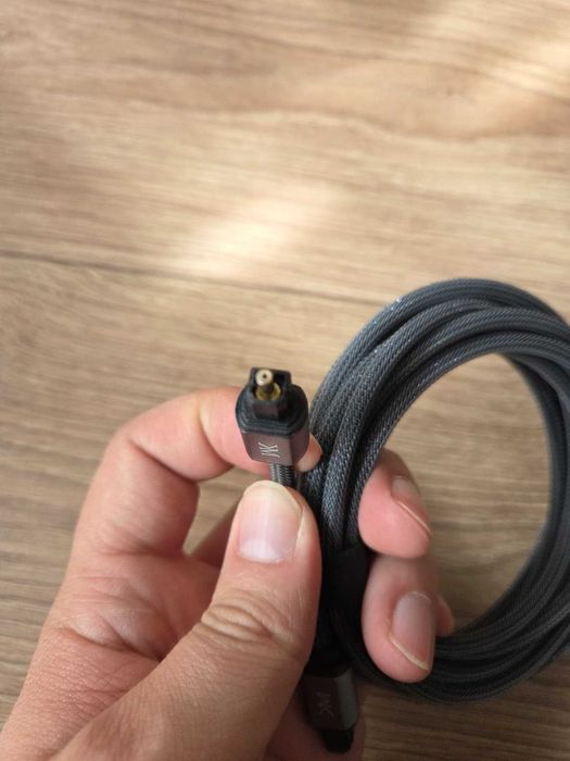 Cablu optic audio premium Toslink 3m (Wirepath) - Stare impecabilă