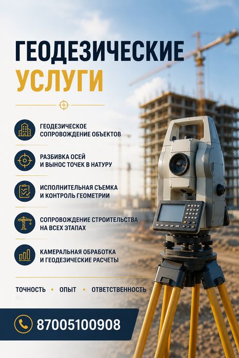 Геодезист сопровождение строительства