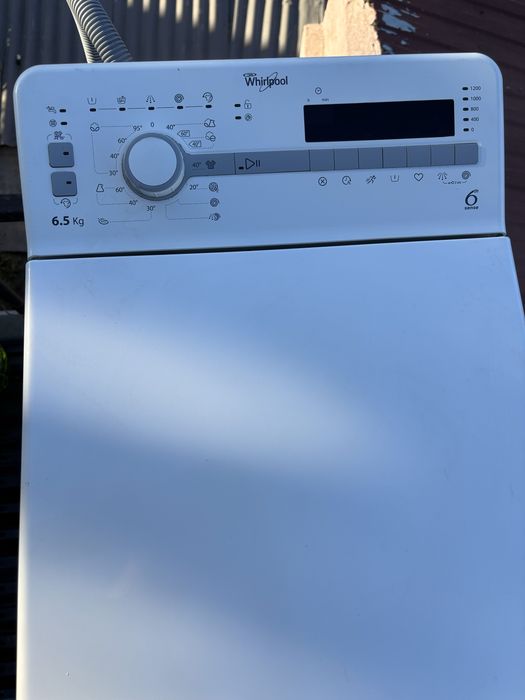 Mașină de spălat verticală Whirlpool 6th Sense , 6.5 kg, 1200 RPM – Defecta