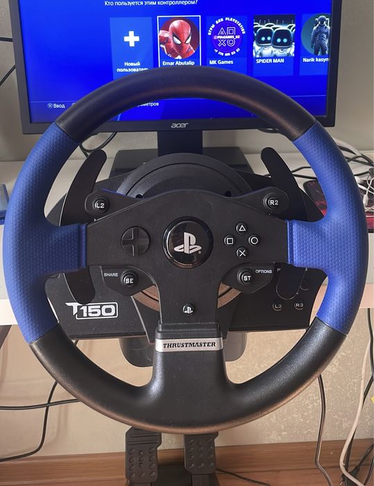 Thrustmaster t150 игровой руль с обратной отдачей