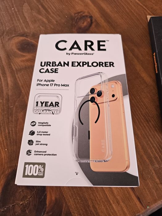 Кейс и стъклен протектор Iphone 17 pro max